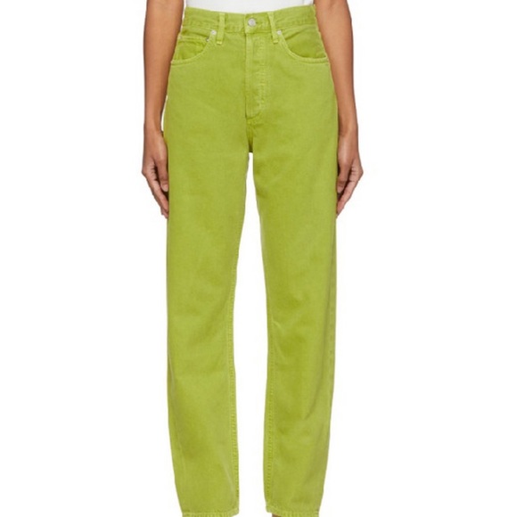 Agolde 90’s in matcha - Picture 2 of 4